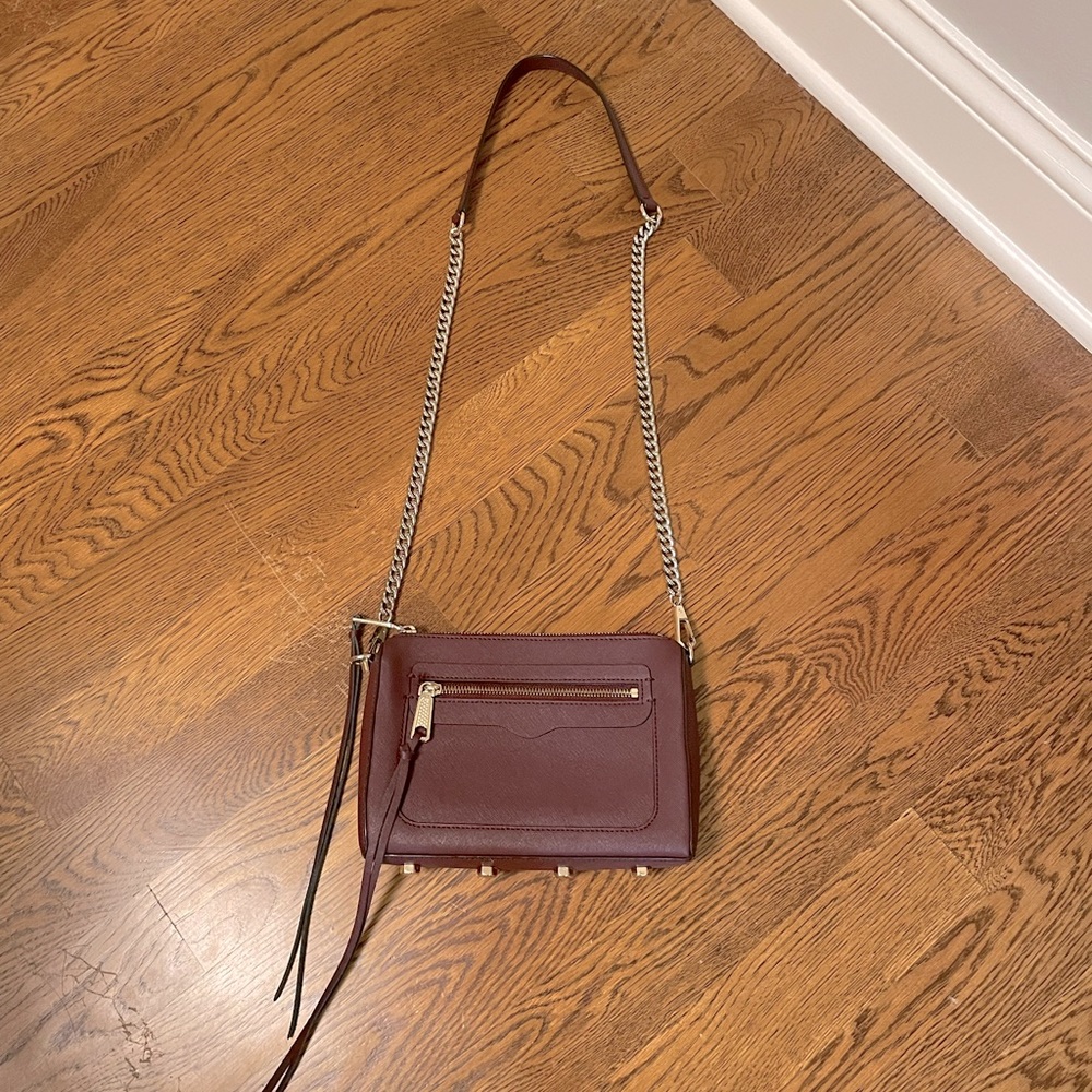 Rebecca Minkoff Maroon Leather Crossbody